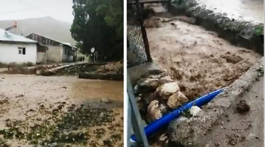 Ağrı'da köyler sele teslim oldu
