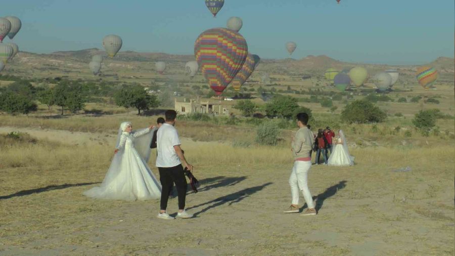 Ailesi zengin gelin ve damatların tercihi: Kapadokya