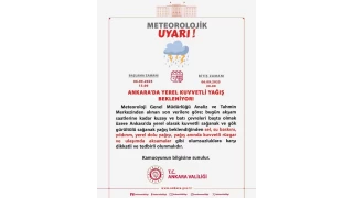 Ankara iin kuvvetli ya uyars