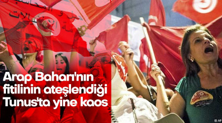 Arap Bahar'nn fitilinin atelendii Tunus'ta yine kaos