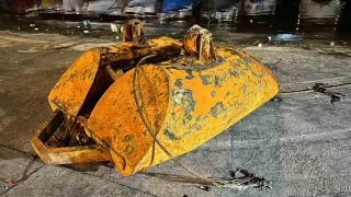 Arnavutköy açıklarında içinde patlayıcı olan demir parçası bulundu