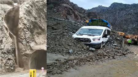 Artvin-Yusufeli'nde sel ve heyelan