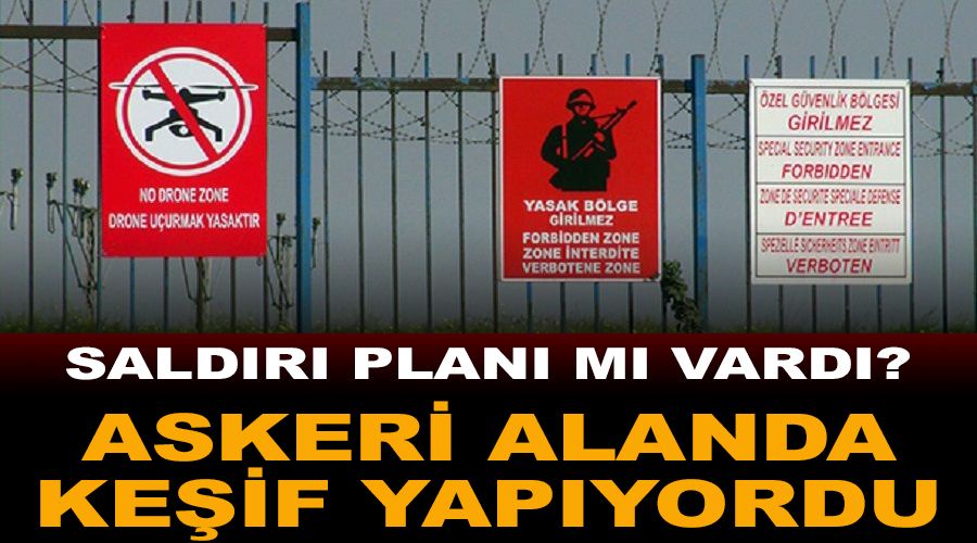 Askeri alanda keif yapan bir terrist yakaland