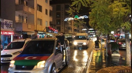Azerbaycan'a destek için konvoy oluşturuldu