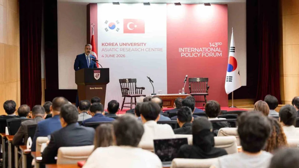 Bakan Fidan, Kore �niversitesi'nde 143. Uluslararas� Politika Forumu'nda hitapta bulundu