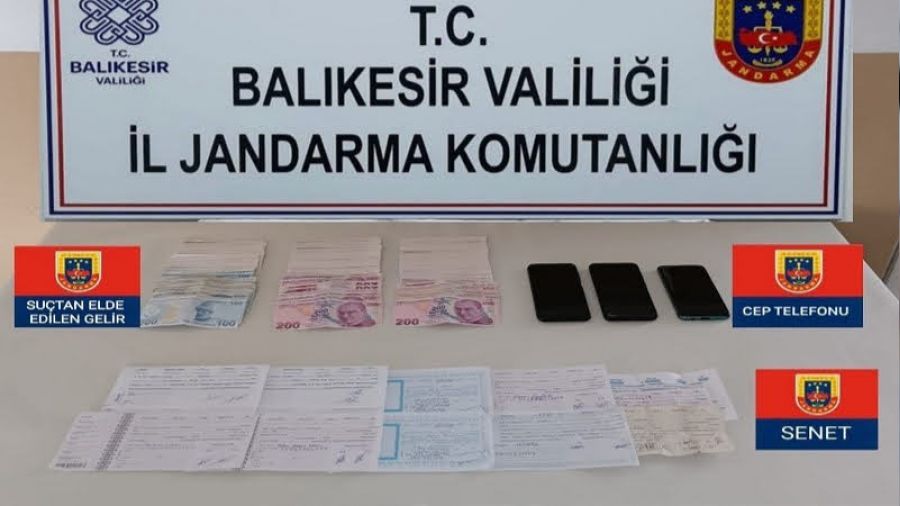Balıkesir'de jandarmadan tefecilik operasyonu