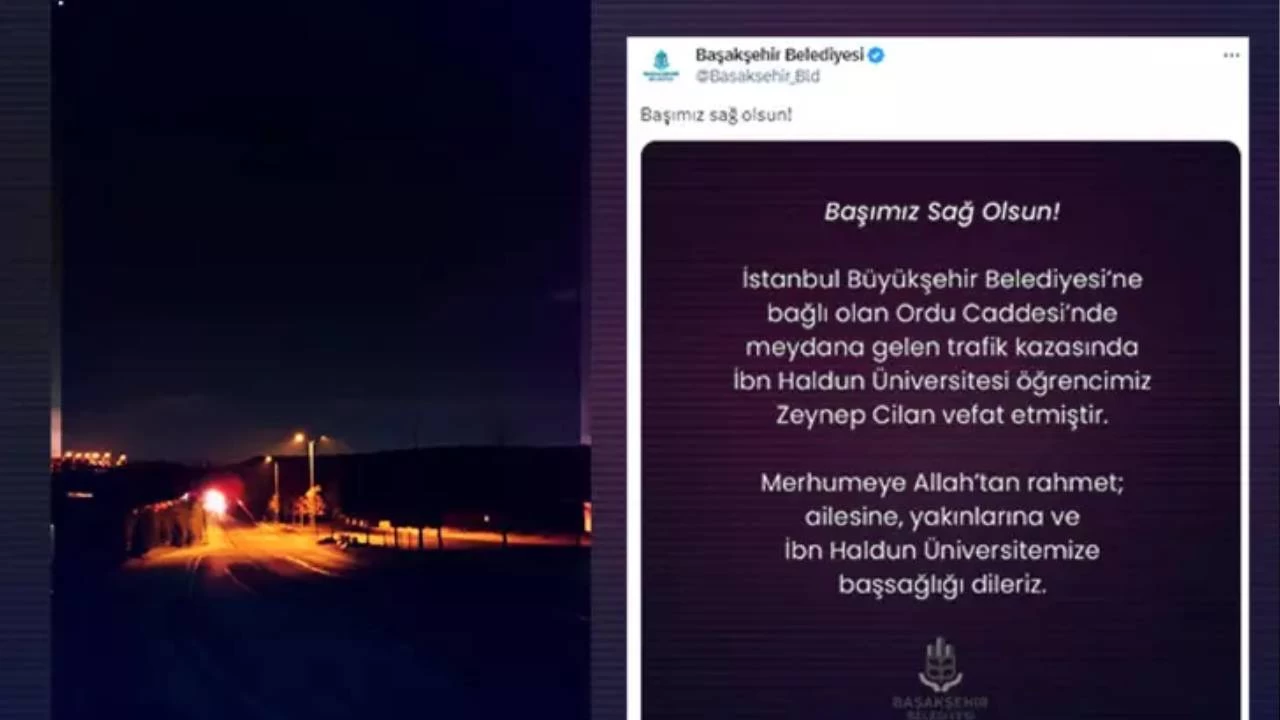 Başakşehir Belediyesi, tepki çeken taziye mesajını sildi
