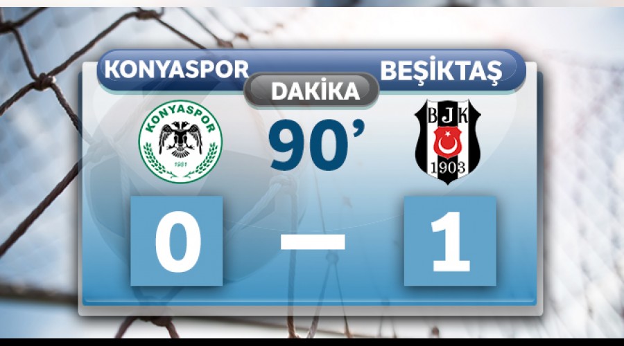 Beşiktaş tek golle üç puanı aldı