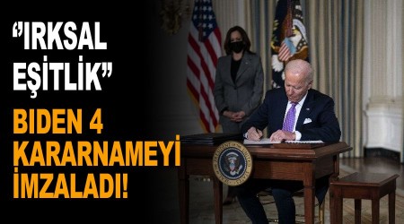 Biden, "rksal eitlik" temal 4 kararnameyi imzalad