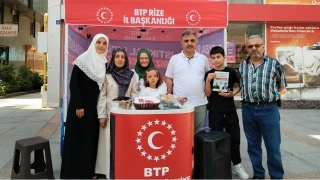 BTP Rize Teşkilatından Fındıklı’da stant ve esnaf çıkarması