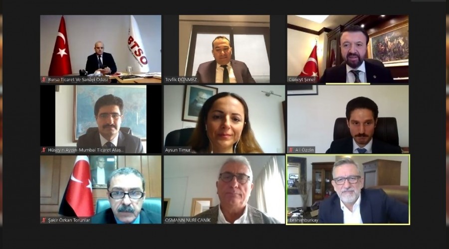 BTSO 'Hindistan Pazarı ve Ticaret Fırsatları' webinarı
