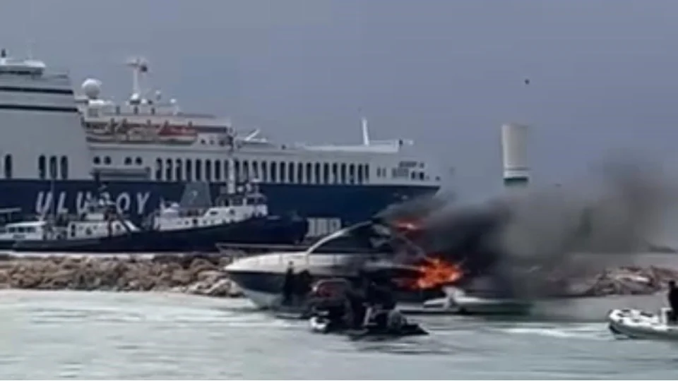 �e�me'de motoryatta yang�n pani�i