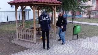 ocuk parknda kan kavga kanl bitti: 1 yaral