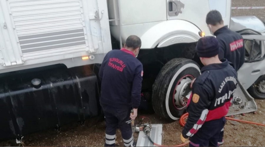 Çorum'da feci kaza: 1 ölü