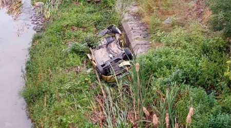 Çorum'da otomobil dereye uçtu: 1 ölü