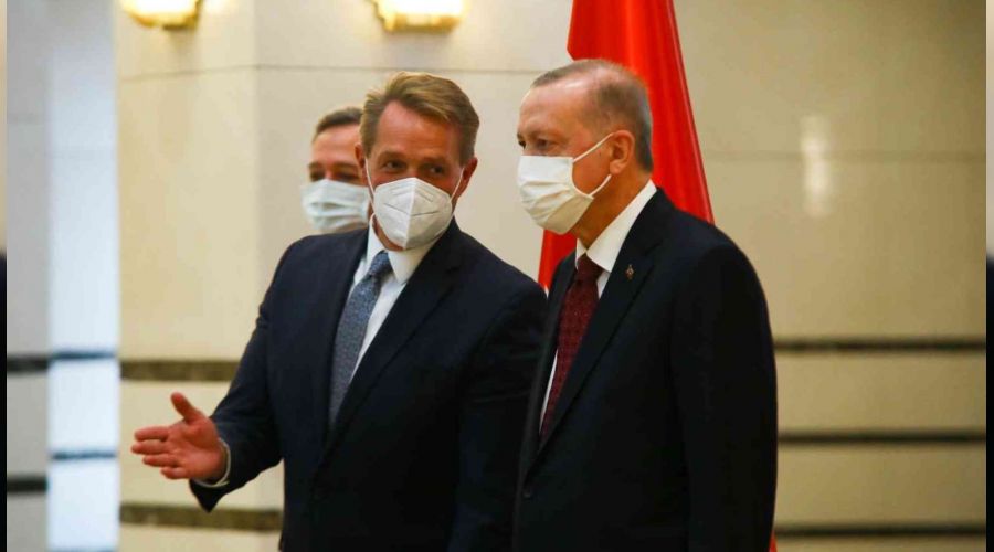 Cumhurba�kan� Erdo�an, ABD B�y�kel�isini kabul etti