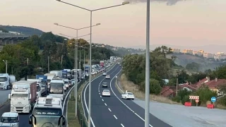 D-100'ün Bolu geçişi ağır taşıtlara yasaklandı