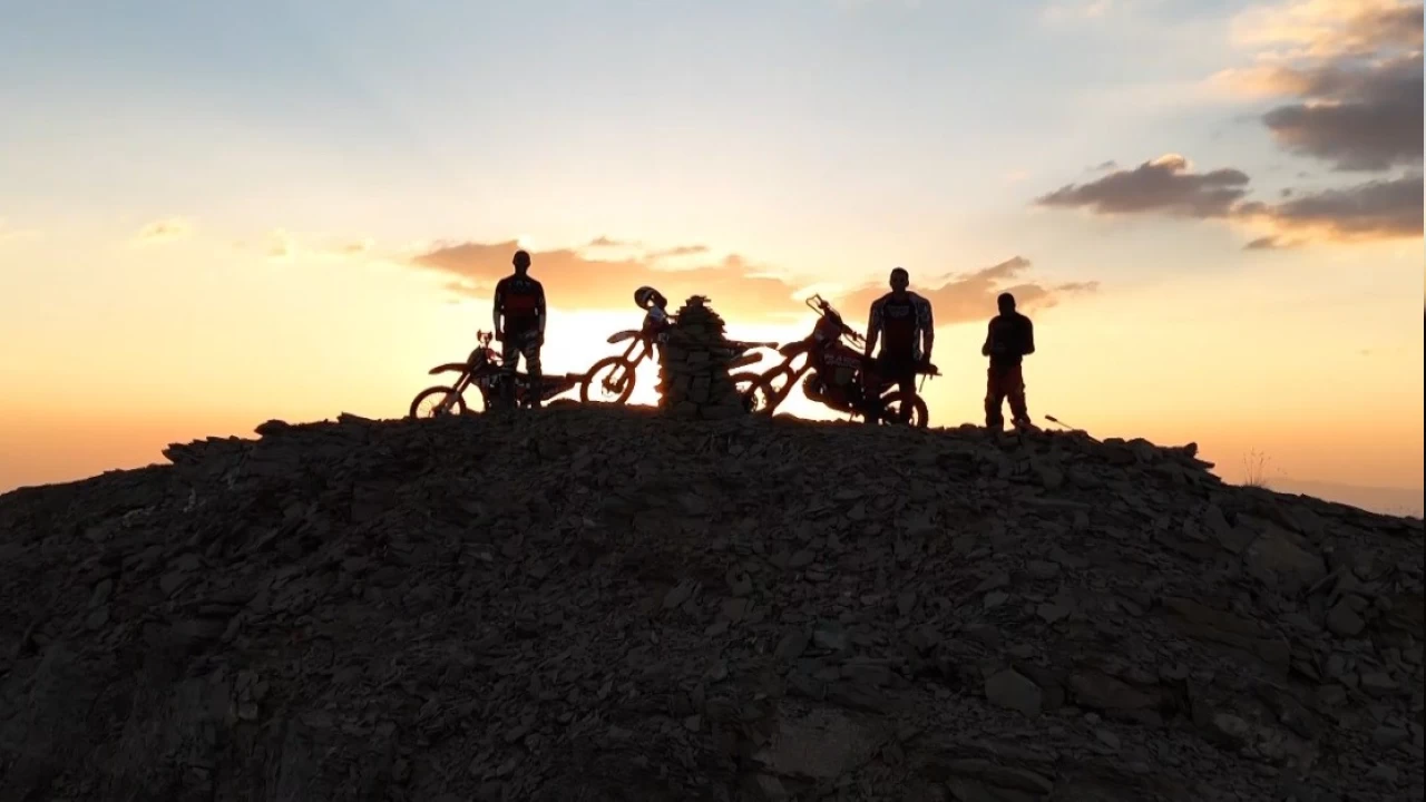 Da�lar� kros motorlar�yla a�t�lar, Ye�il G�le ula�t�lar