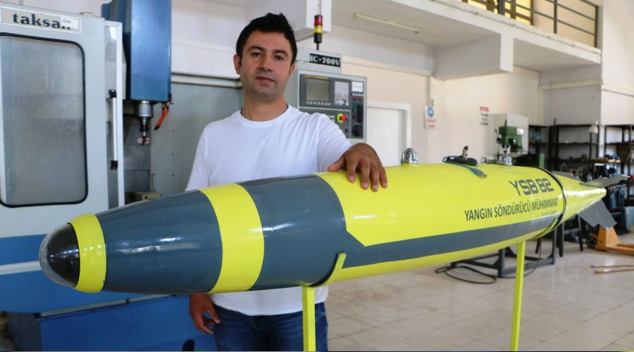 Devasa yangınlar için söndürme bombası