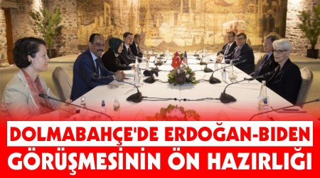 Dolmabahe'de Erdoan-Biden grmesinin n hazrl