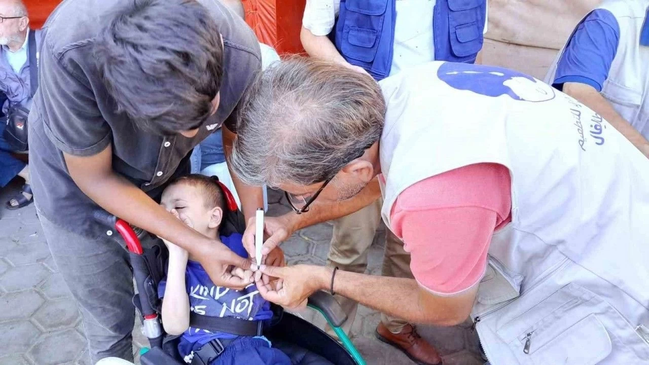 DSÖ: Gazze'de 189 binden fazla çocuk felci aşısı yapıldı