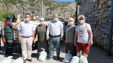 Dünya çevre gününde 30 ton kireç dağıtıldı