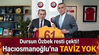 Dursun Özbek resti çekti! Hacıosmanoğlu’na taviz yok