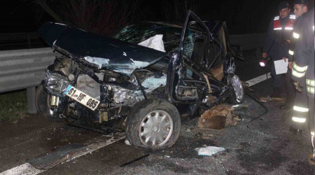 Düzce TEM Otoyolu'nda feci kaza: 2 ölü, 7 yaralı