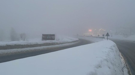 Düzce'de hava sıcaklığı -11 dereceye kadar düştü