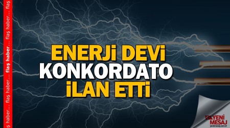 Enerji devi konkordato ilan etti