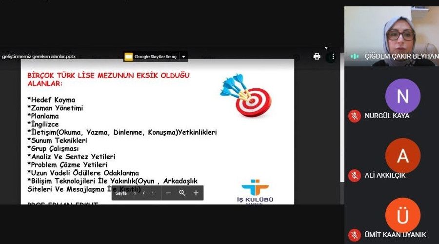 Engeli rencilere i arama becerileri eitimi