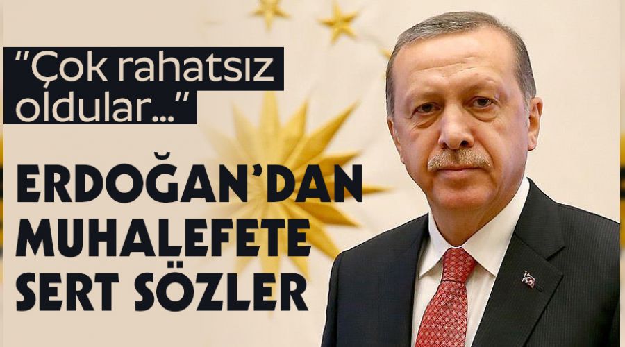 Erdo�an'dan muhalefete sert s�zler