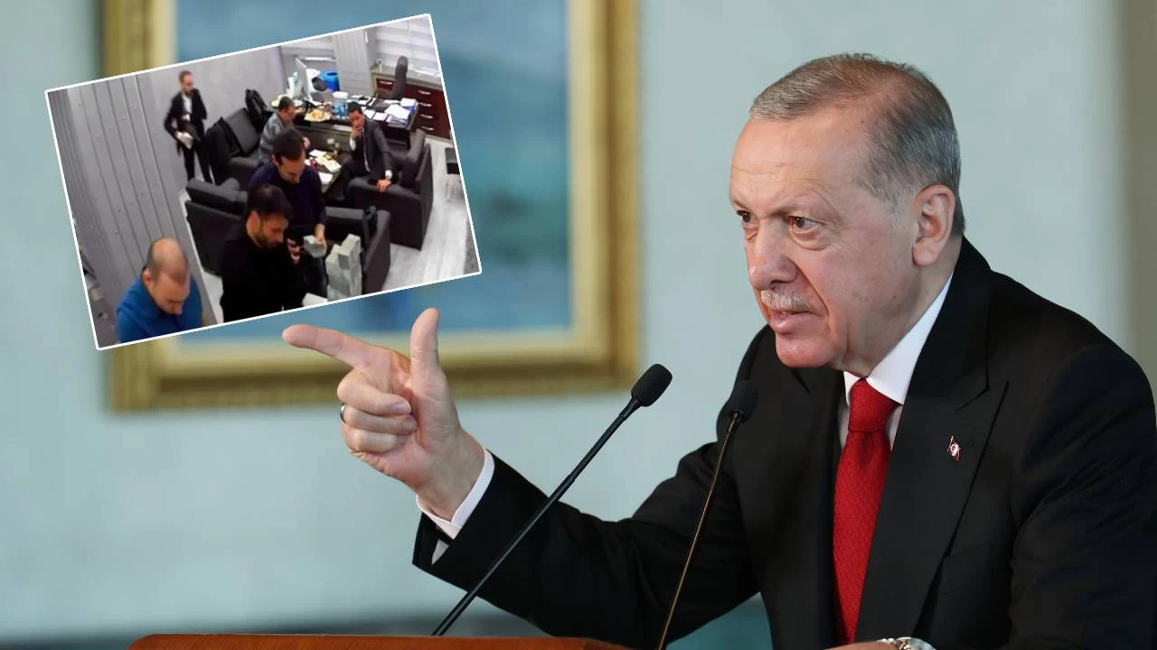 Erdo�an'dan para sayma g�r�nt�s� hakk�nda ilk a��klama: Adeta 'dejavu' ya��yoruz