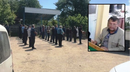 Evladın öldürdüğü baba toprağa verildi