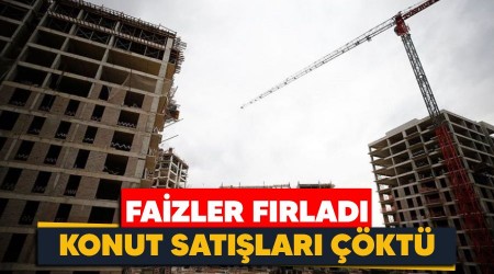 Faizler fırladı, konut satışları çöktü