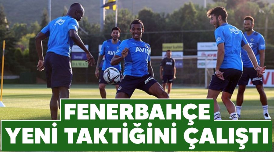 Fenerbah�e yeni takti�ini �al��t�