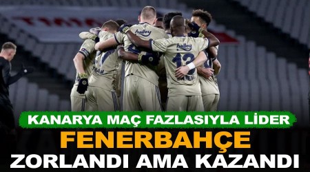 Fenerbahçe zorlandı ama kazanmayı bildi
