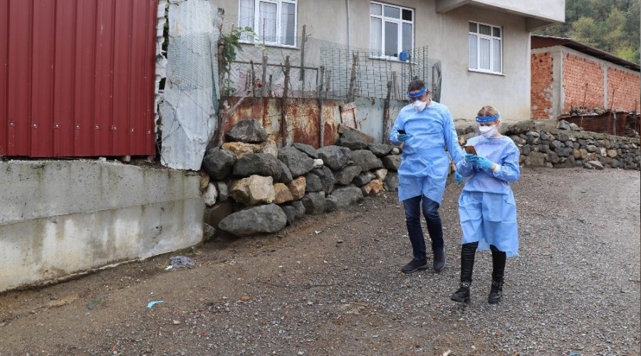 Filyasyon ekibi polis desteiyle test yapabildi