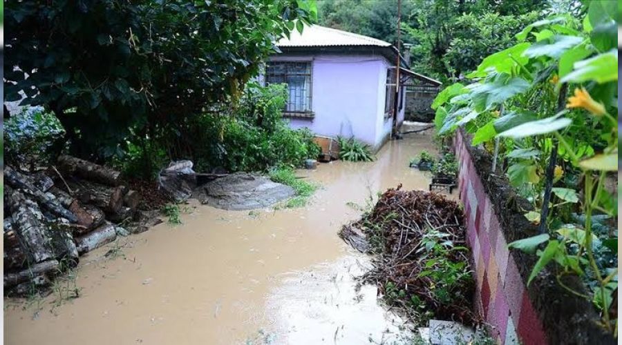 Giresun'da sağanak yağış dere yataklarını taşırdı