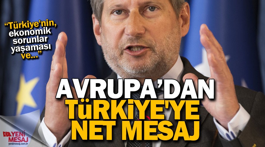 Hahn'dan Türkiye'ye net mesaj