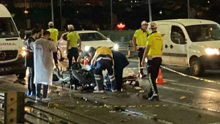 Haliç Köprüsü'ndeki feci kaza: 1 ölü