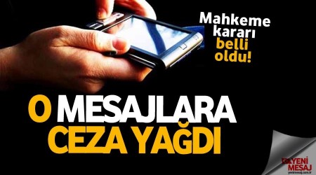 cra tehditli SMS'lere ceza