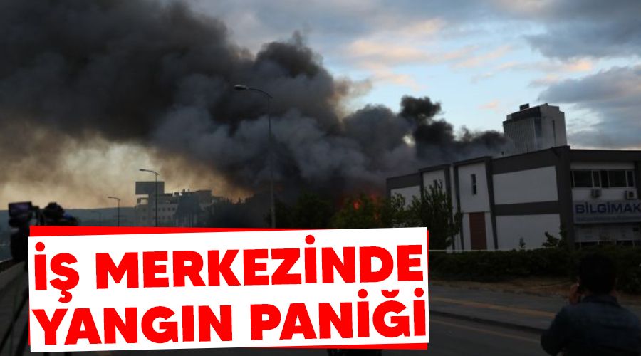 �� merkezinde yang�n pani�i