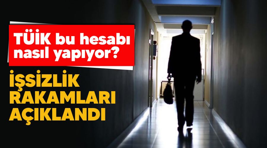 ��sizlik rakamlar� a��kland�, T��K bu hesab� nas�l yap�yor?