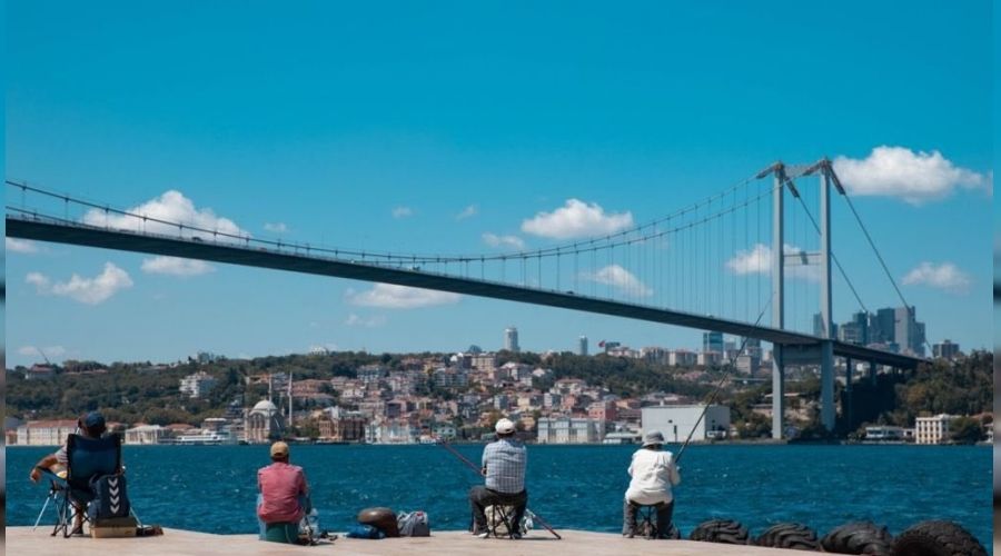 �stanbul a�� haritas�nda mavi renge d�nd�