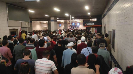 İstanbul'da Büyük Filistin Mitingi'nin ardından toplu taşımada yoğunluk