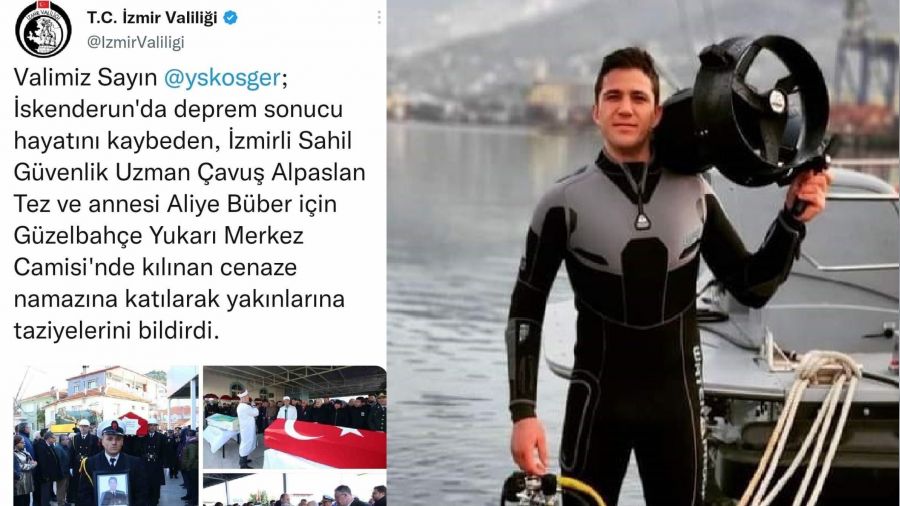 �zmirli uzman �avu� ve annesi yan yana defnedildi