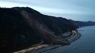 Karadeniz Sahil Yolu'nda heyelan tehlikesi artıyor