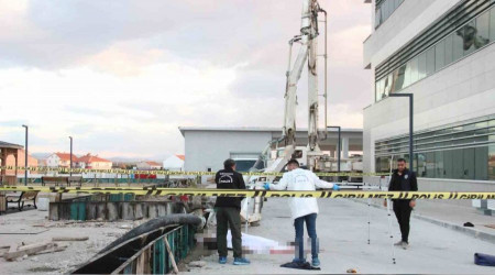 Karaman'da beton pompası faciası