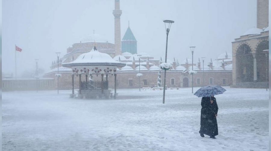 Konya'nın 24 ilçesinde eğitime kar tatili